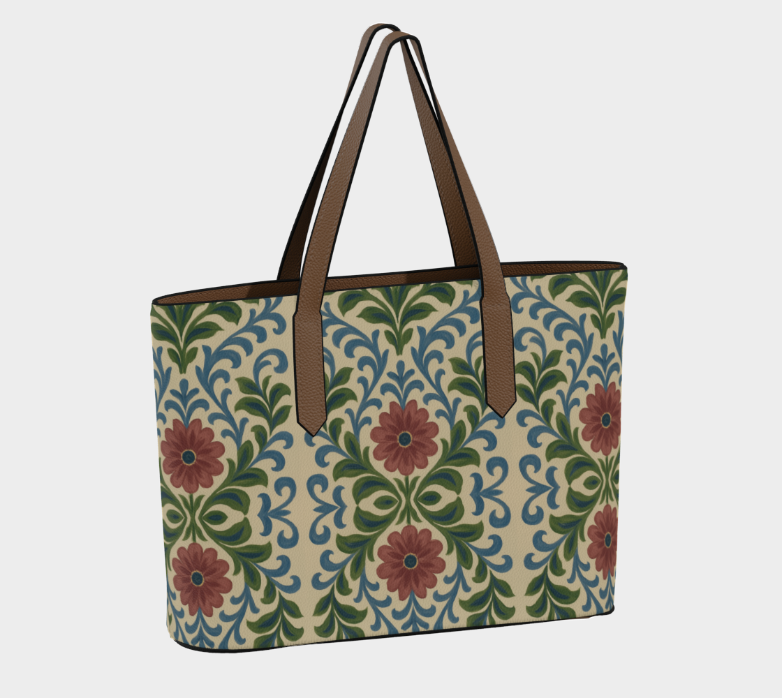 Jardin Provencale Blush Vegan Leather Tote