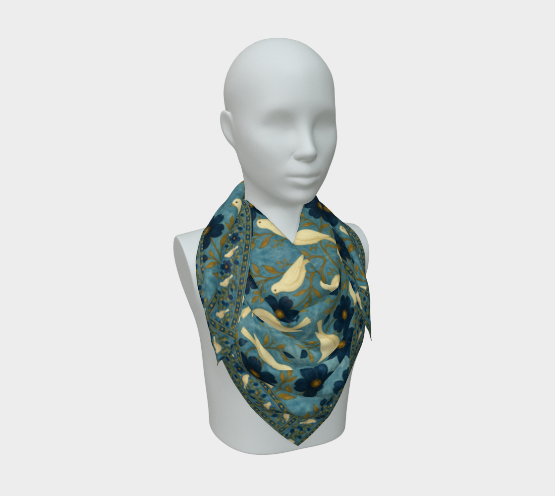 doves of peace 50 x 50 scarf