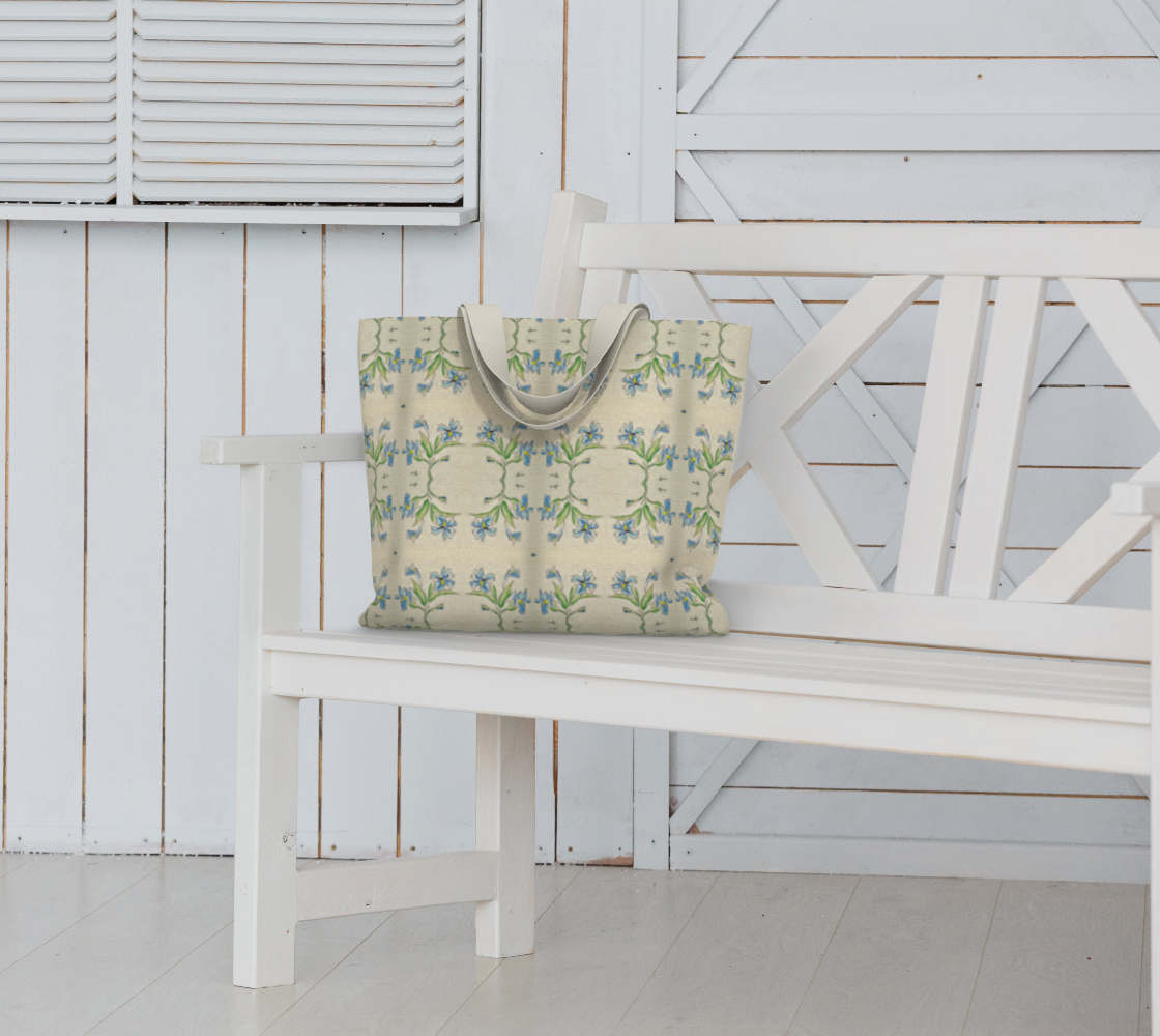 Blue Iris Tote Bag