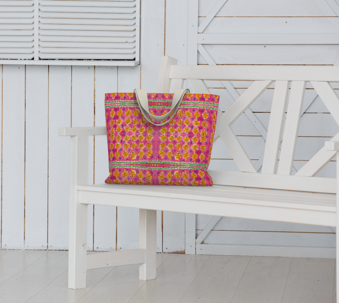 Pink Botanique Tote Bag