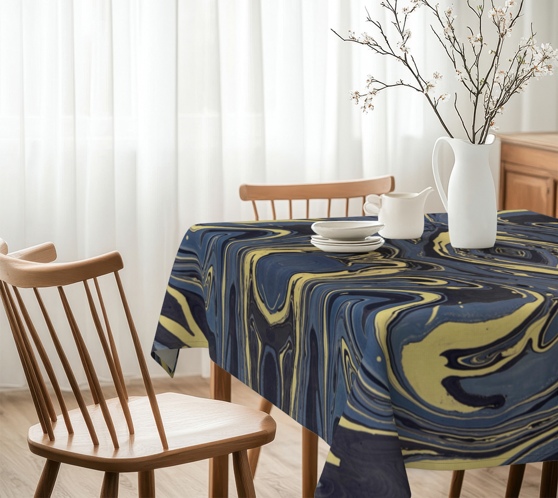 Mendocino Blues Diamond 60 x 60 Tablecloth