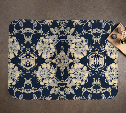 Blue Fleur Blanket
