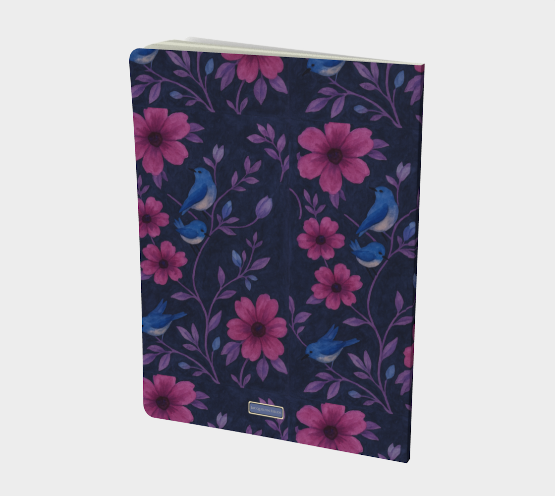 Songbird Bloom Plum Notebook
