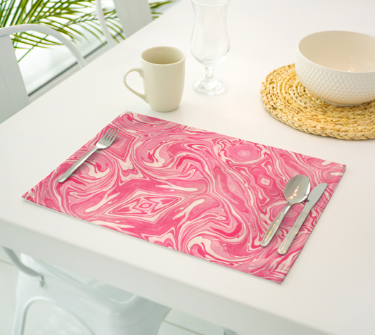 Pink Swirl Placemats