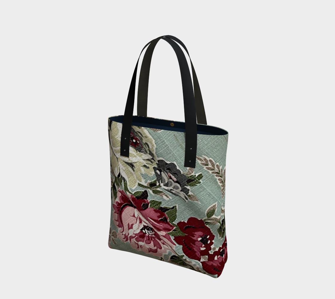 Seafoam Roses Urban Tote