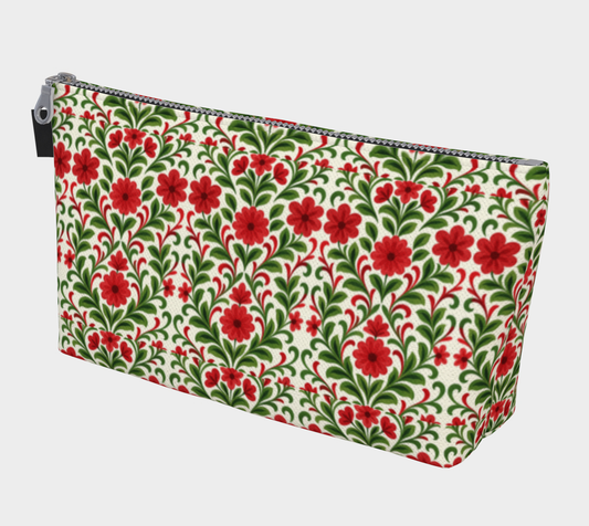 French Country Noel makeup bag
