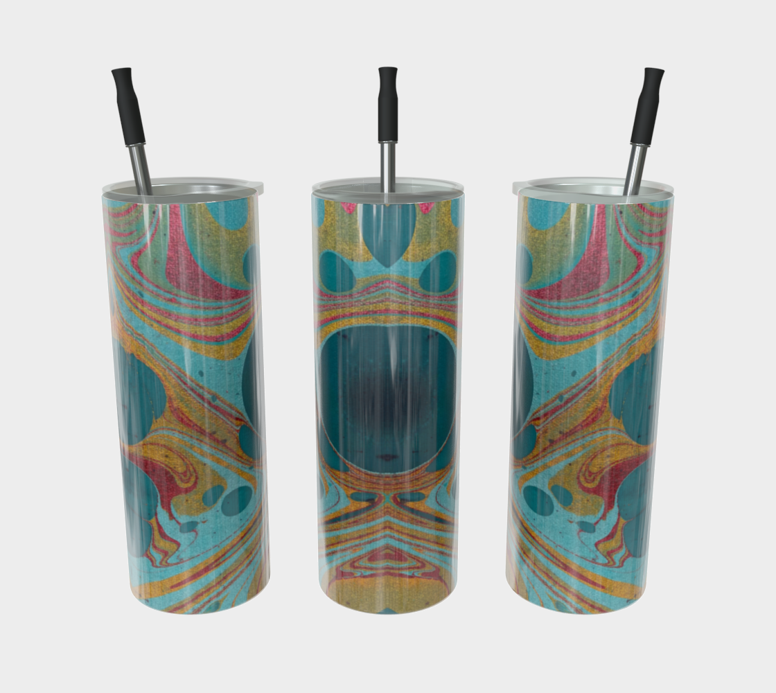 Gilded Currents Butterflies Water Bottle