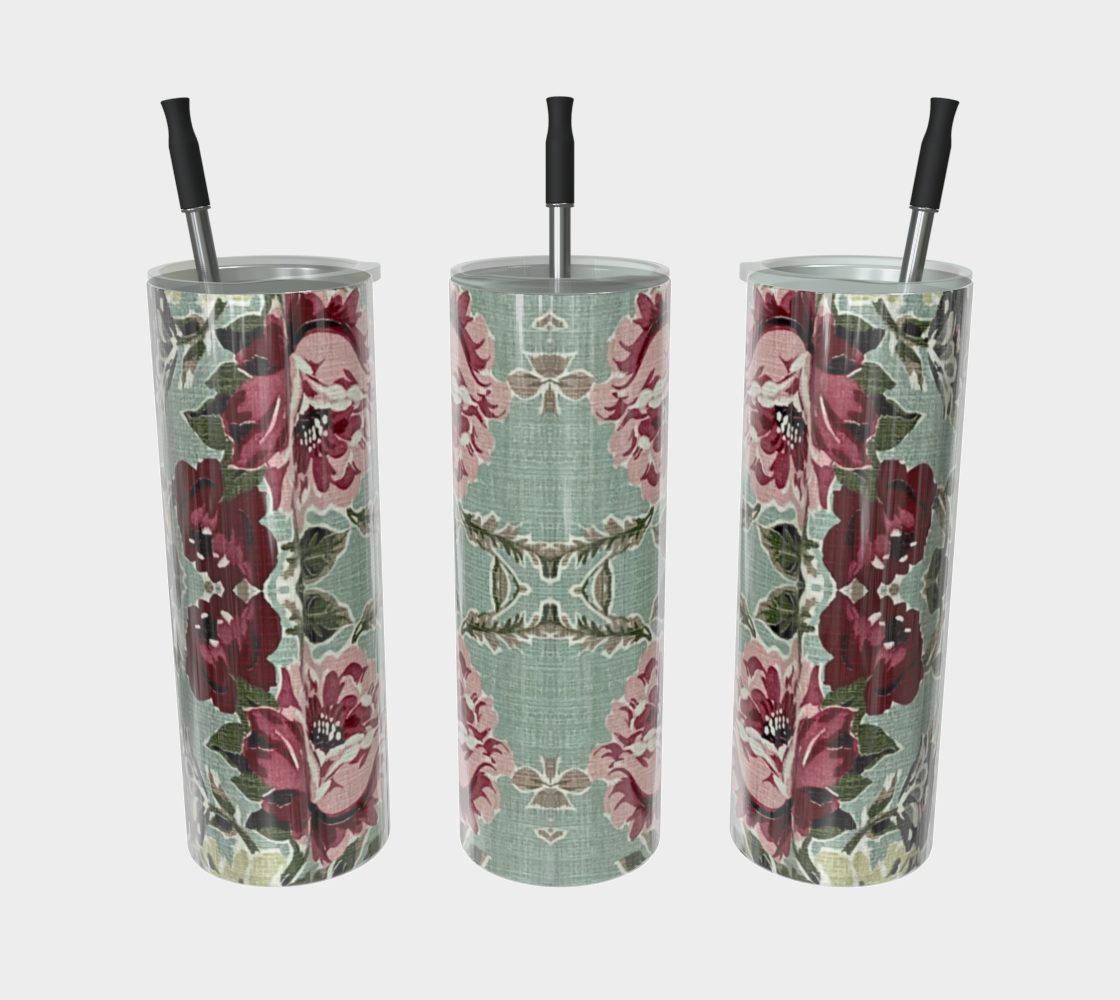 Seafoam Roses Water Bottle