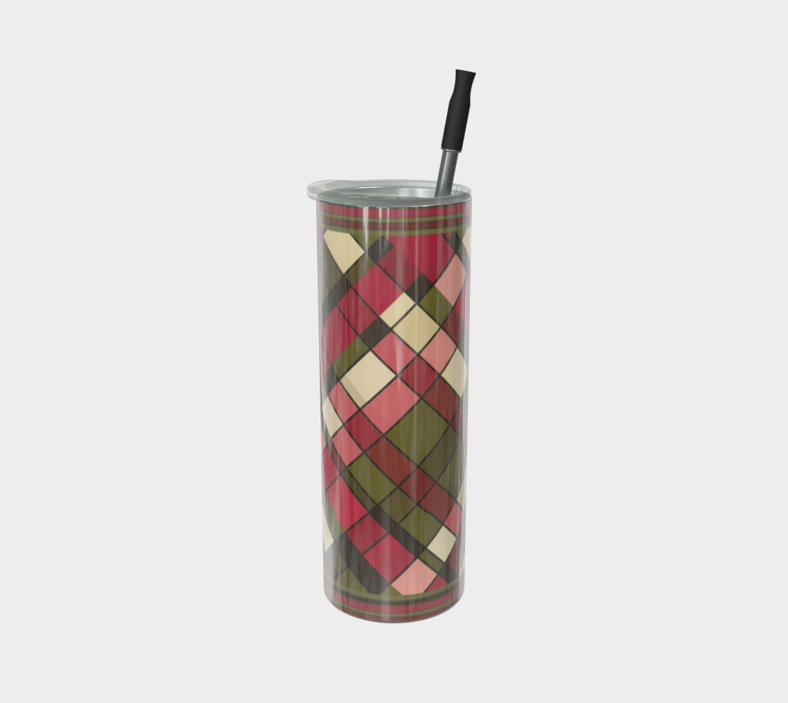Plaid Harvest Water Bottle