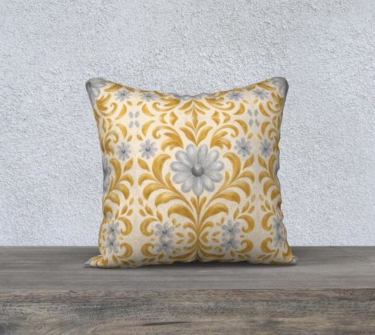 gilded gardens 22 x 22 pillow