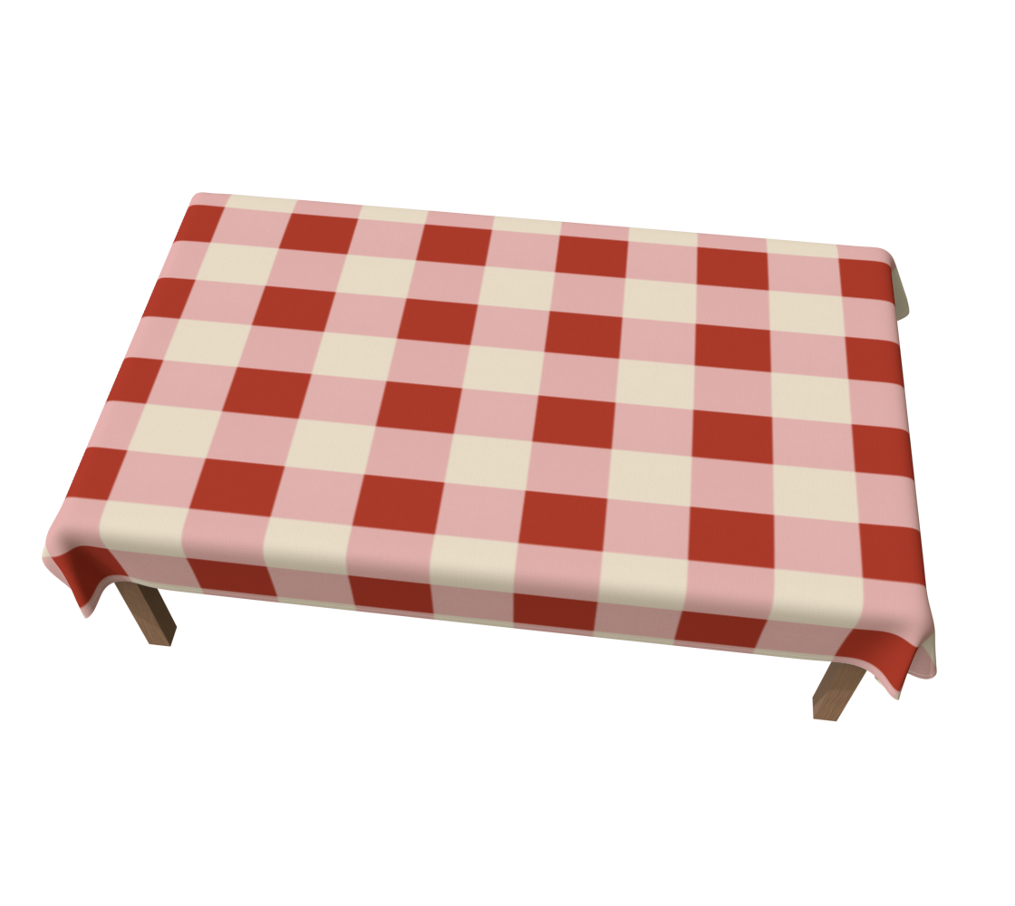 Red Gingham 60 x 90 Tablecloth