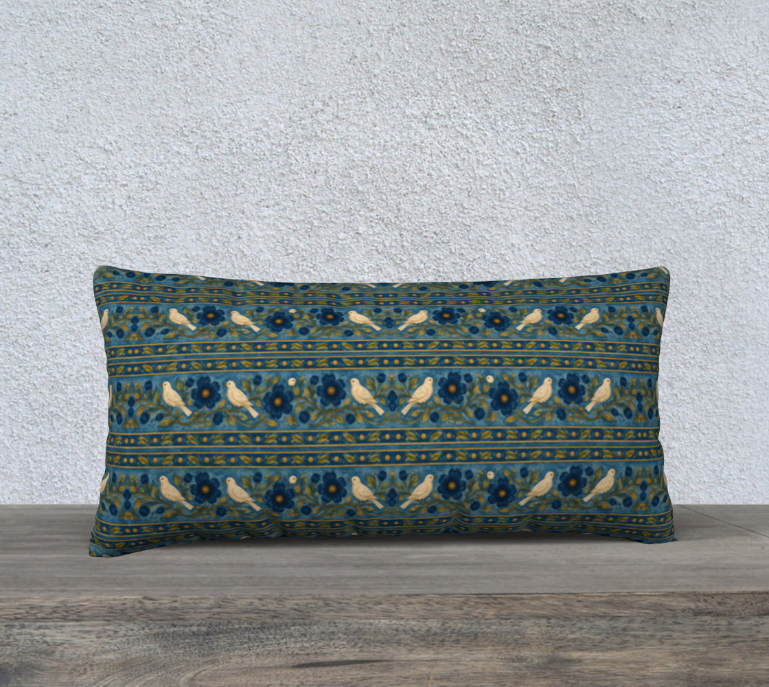 DOVES OF PEACE BANDED 24 X 12 PILLOW