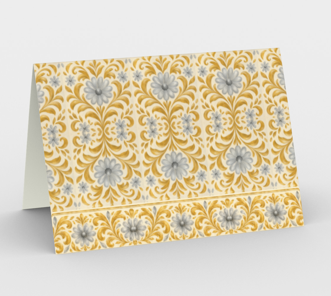 Gilded Garden Damask stationary