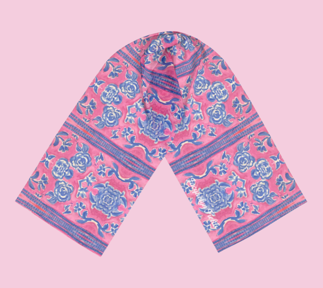 Tropique Provencal Silk Long Scarf