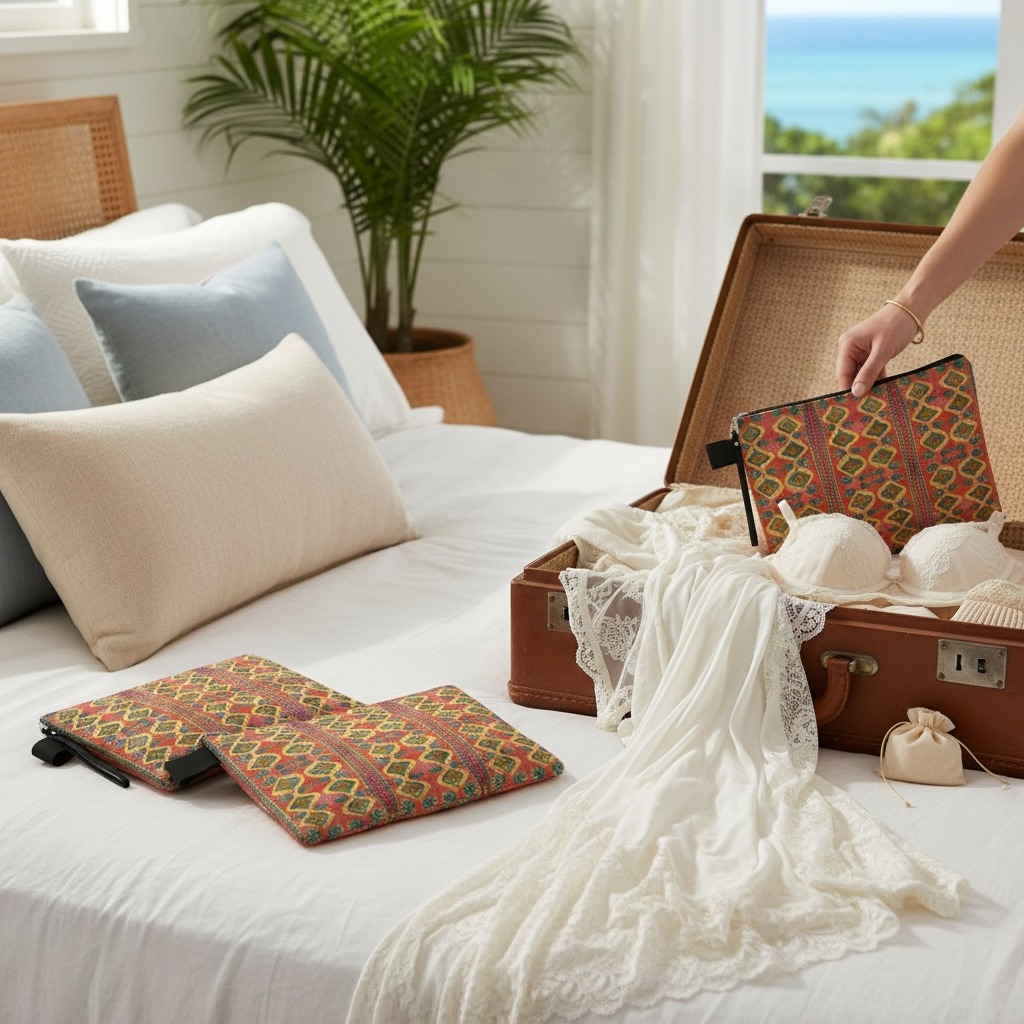 Island Diamonds Zipper Carry-all Bag