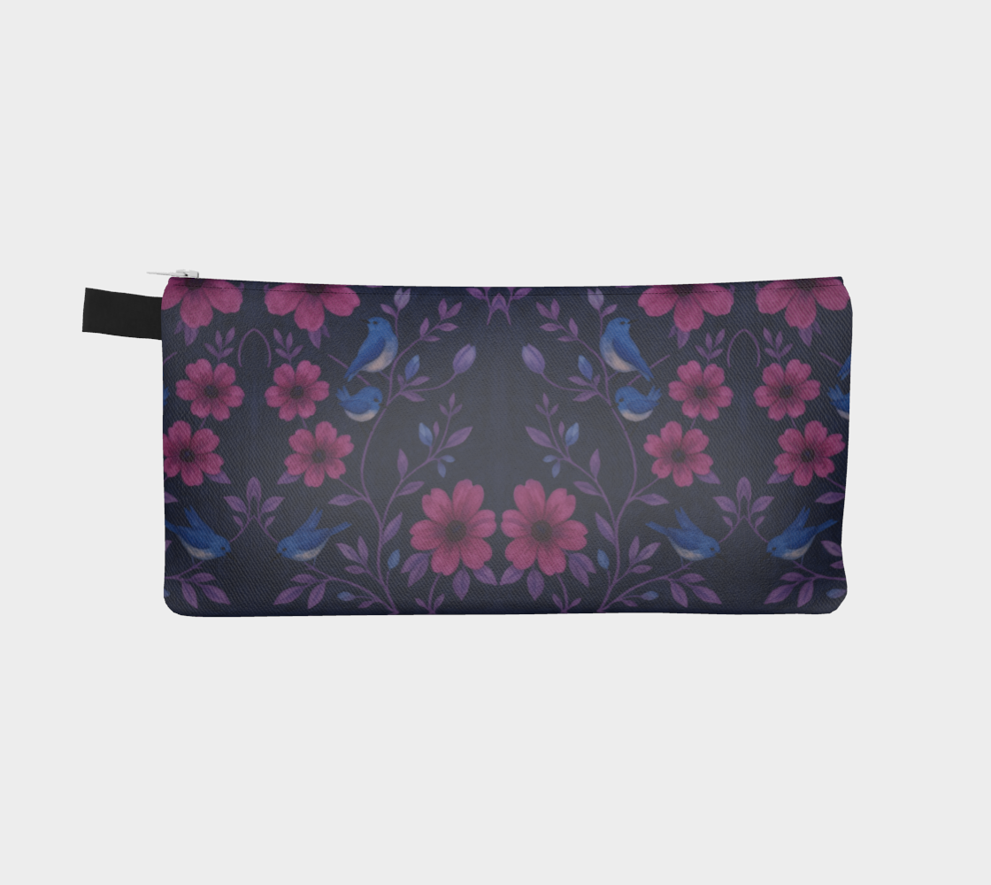 Songbird Bloom Plum Pencil Case