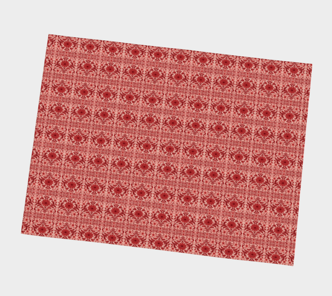 Petite Fleur Red on Red placemat