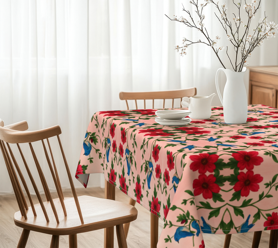 Songbird Bloom Pink 60 x 60 Tablecloth