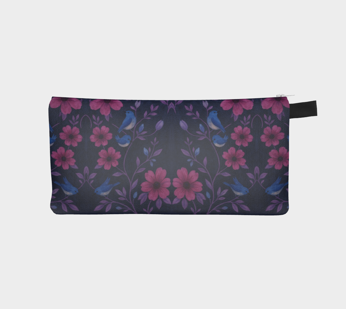 Songbird Bloom Plum Pencil Case
