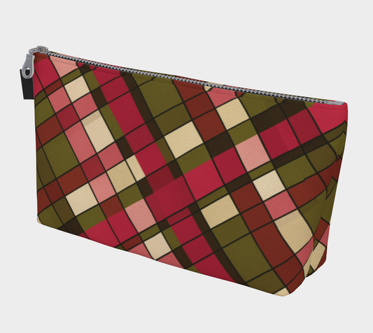 Plaid Harvest Makeup Bag