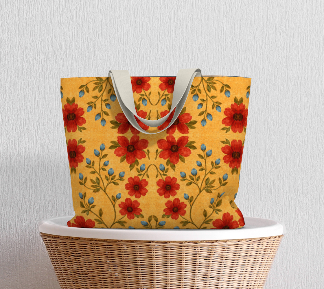 GOLDEN MEADOW  canvas large tote