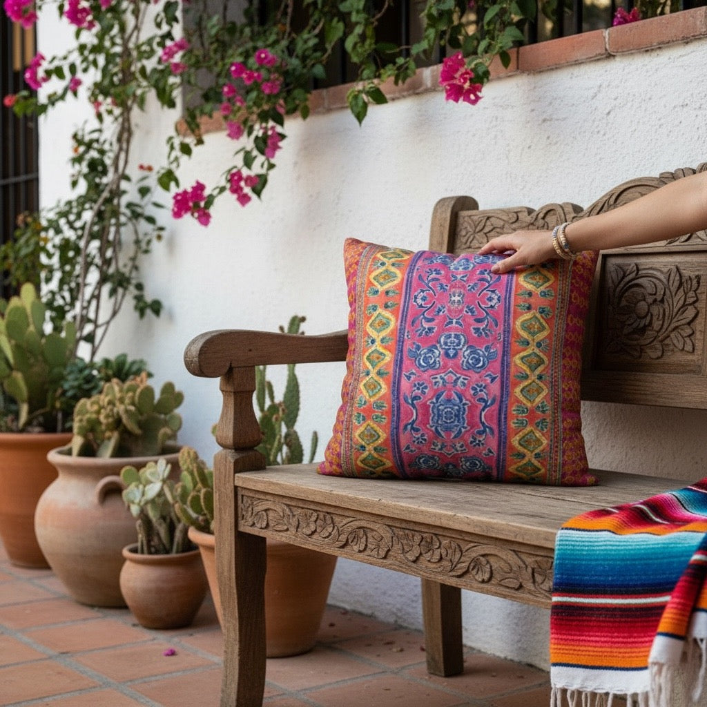 Coral Caravan 22 x 22 Pillow Cover