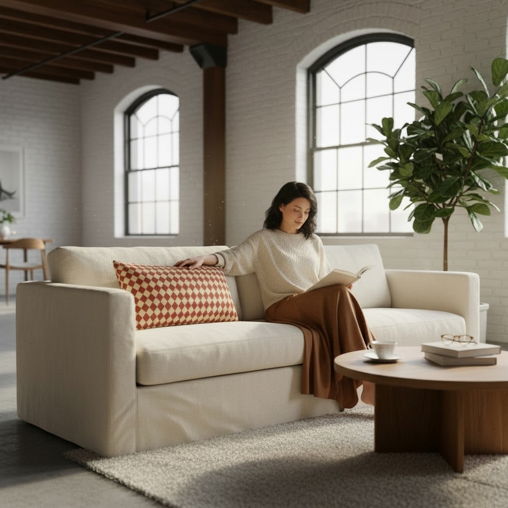 Cranberry Mini Harlequin 24 x 12 Pillow Cover