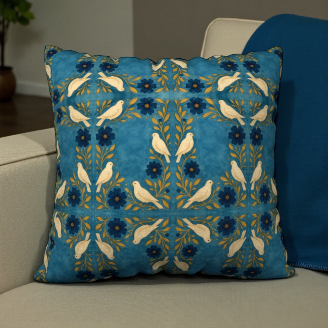 Doves of Peace 18 x 18 Pillow