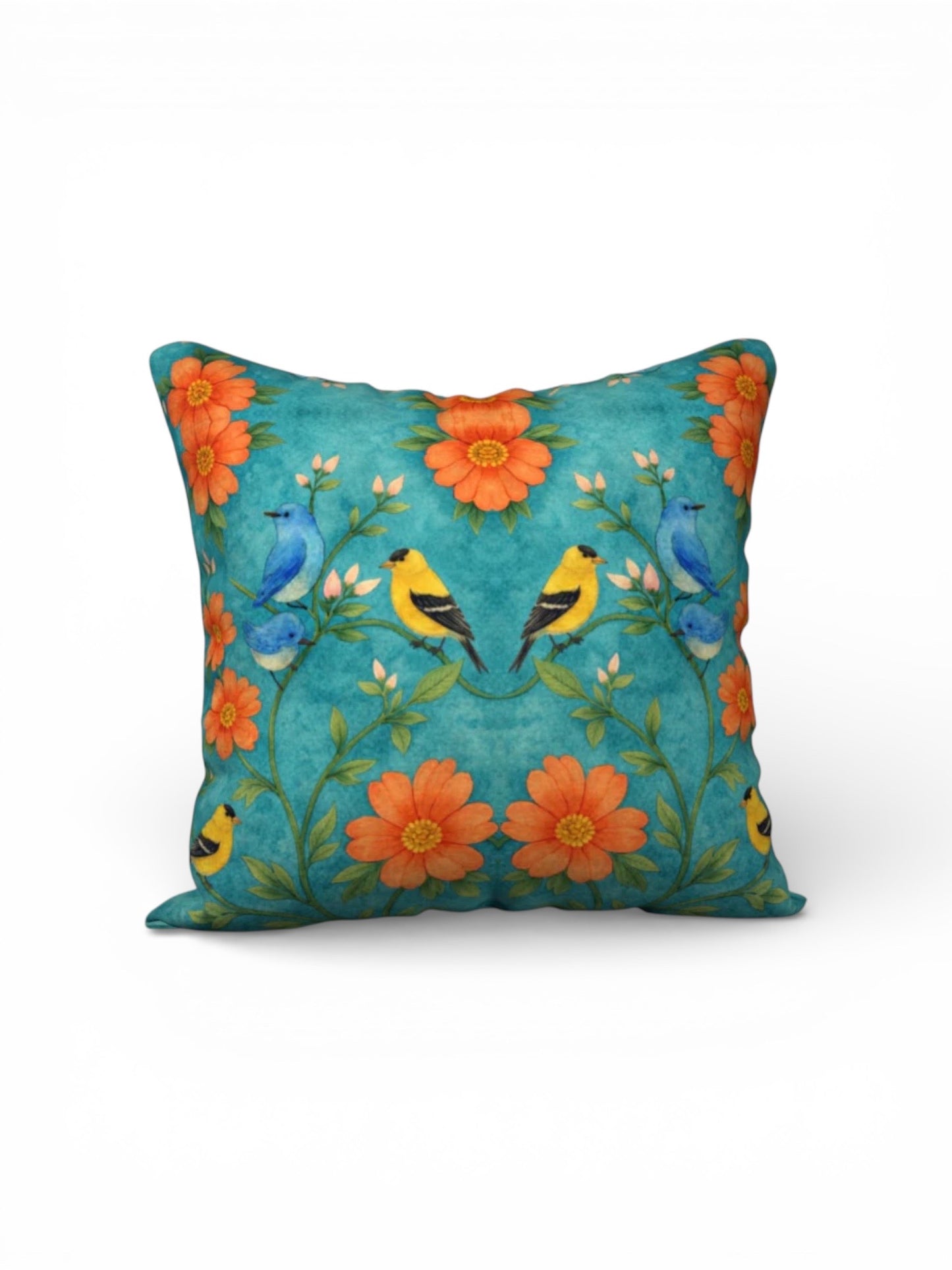 Island Songbird Garden 22 x 22 Pillow Cover