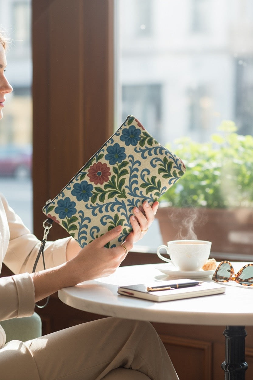 Jardin Provencale Blush Clutch