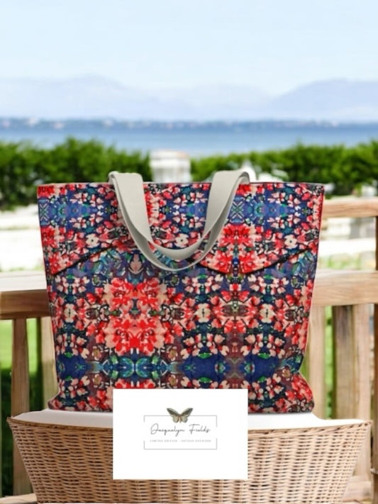 Somerset Roses Damask Tote Bag