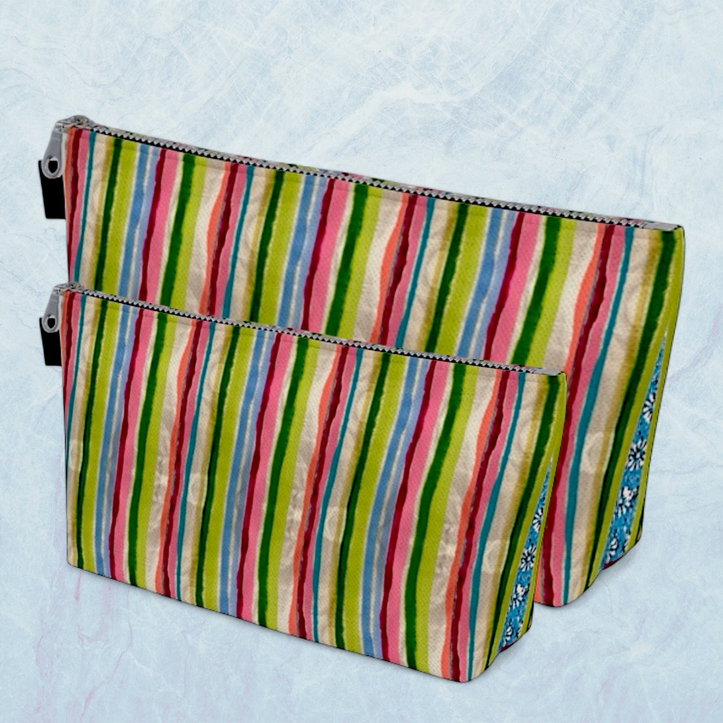 Pinstripe Pop Makeup Bag AOW