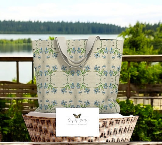 Blue Iris Tote Bag