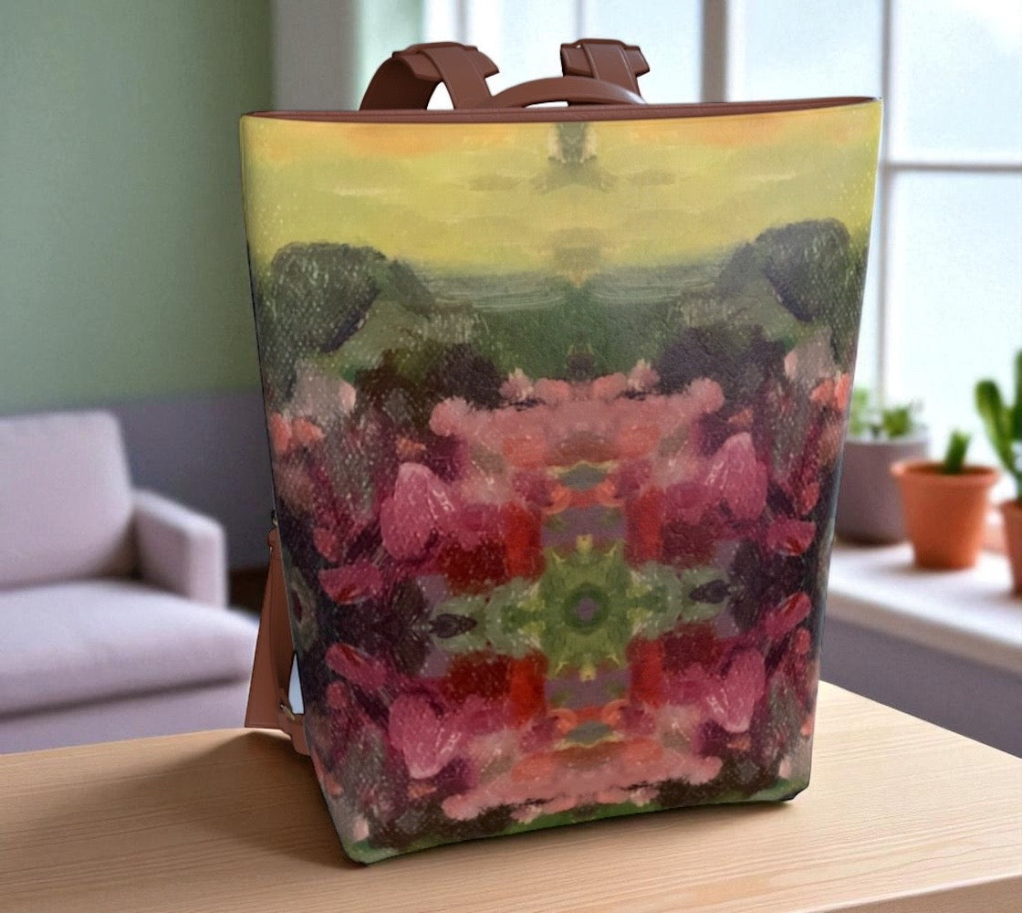 Giverny Gardens Vegan Leather Backpack