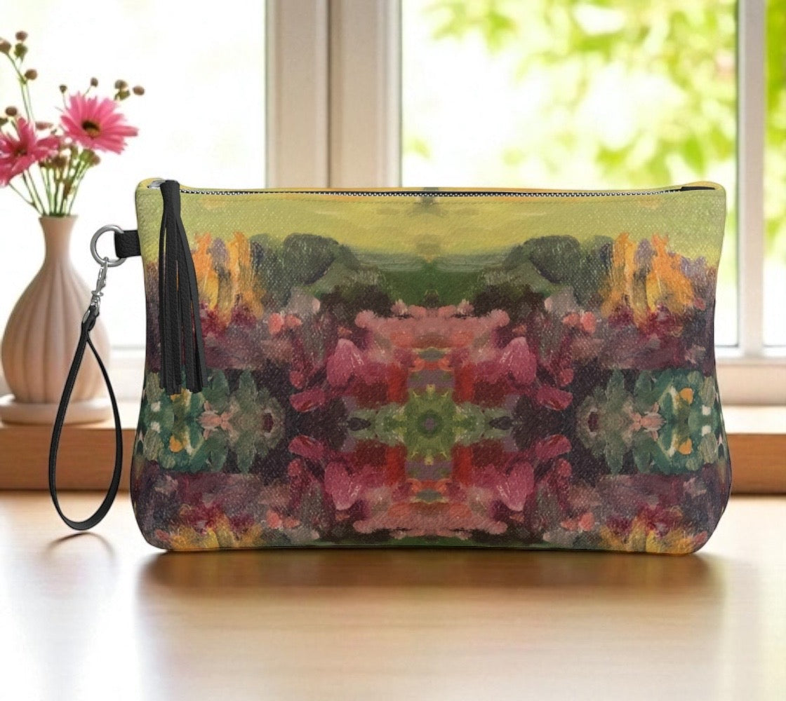 Giverny Gardens Vegan Leather Clutch