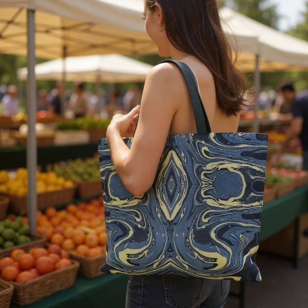 Mendocino Blues Diamond Tote Bag