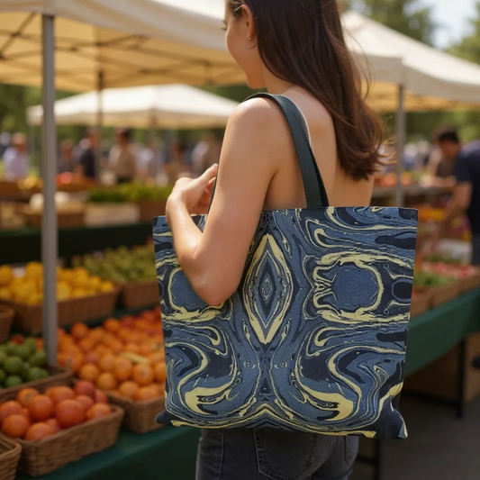 Mendocino Blues Diamond Tote Bag