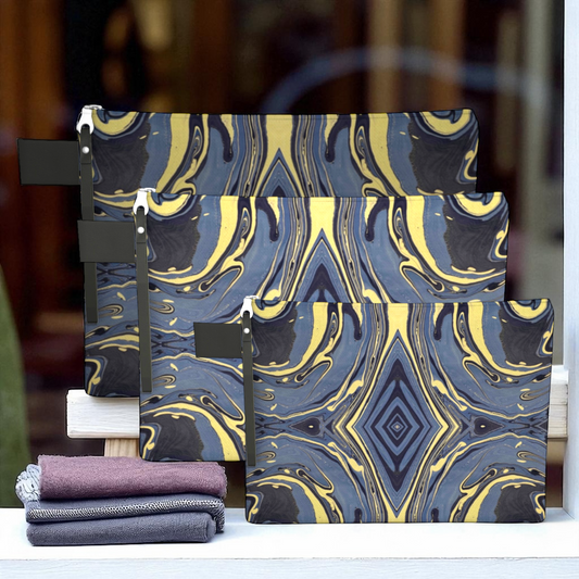 Mendocino Blues Diamond Zipper Carry-all Bag