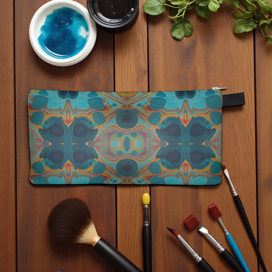 Gilded Currents Butterfly Pencil Case