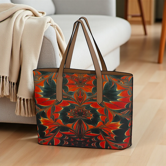 Americana Swirl Vegan Leather Tote