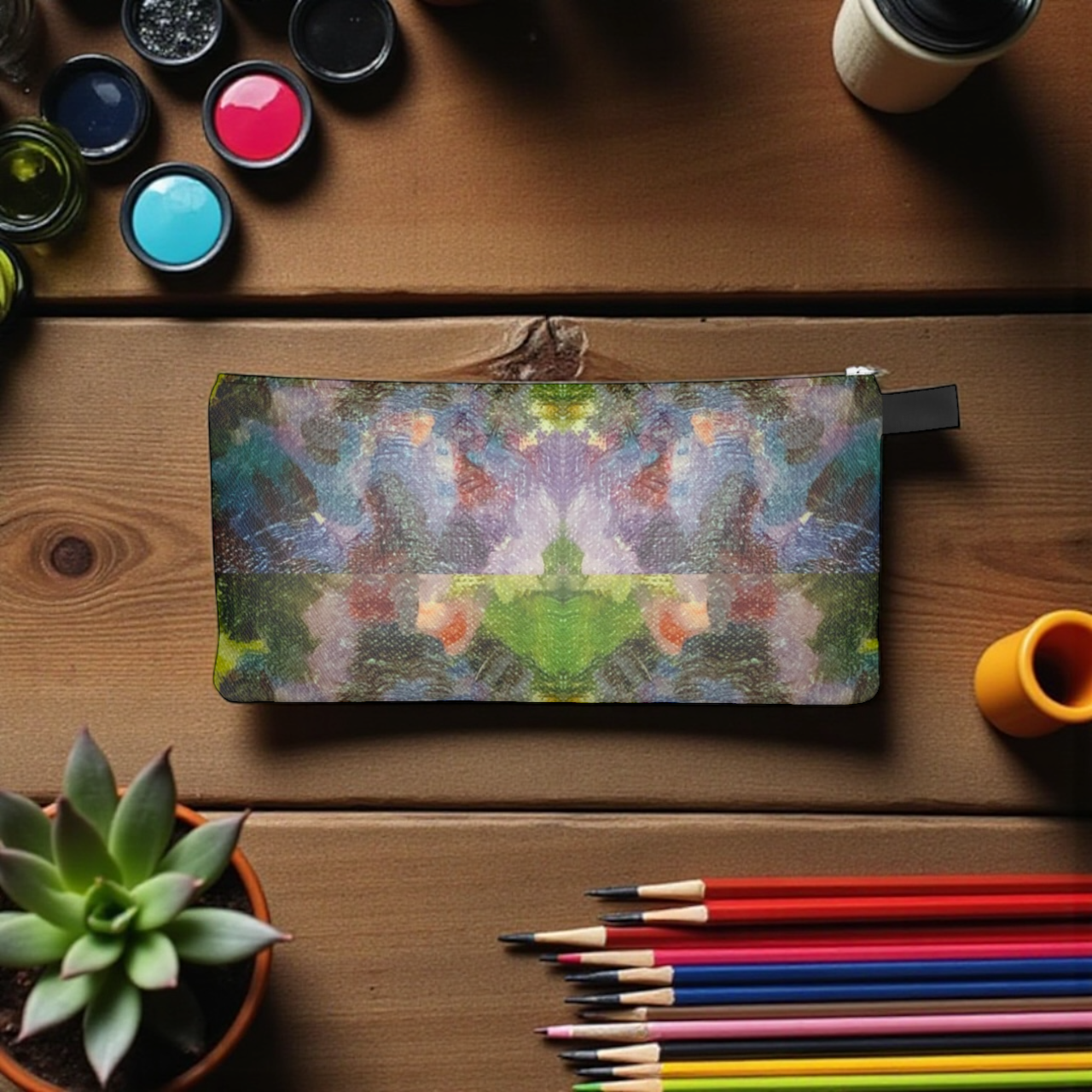 Lilac Waterlilies Pencil Case