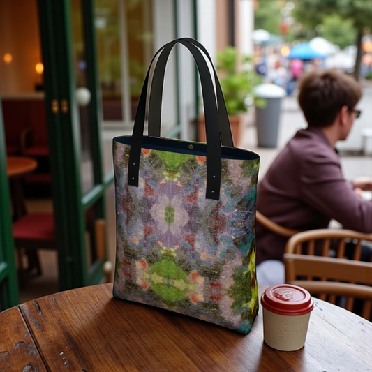 Lilac Waterlilies Urban Tote