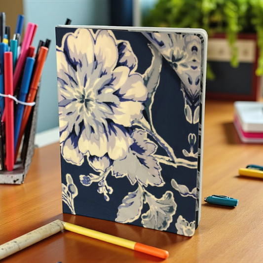 Blue Fleur Damask Notebook