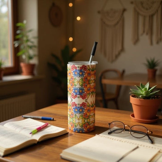 Positano Flowers Water Bottle