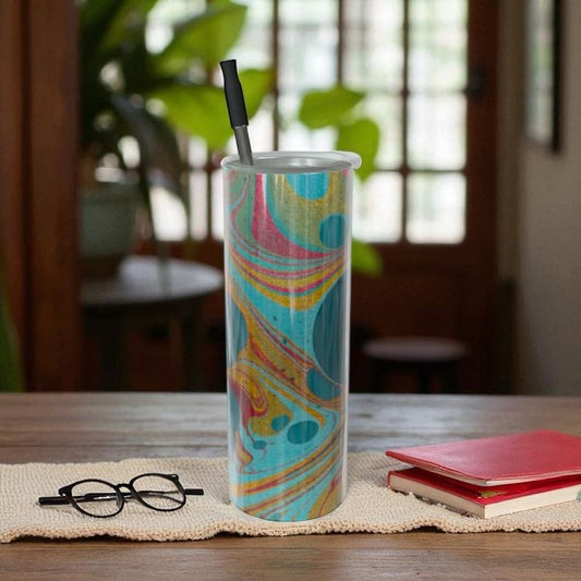 Gilded Currents Butterflies Water Bottle