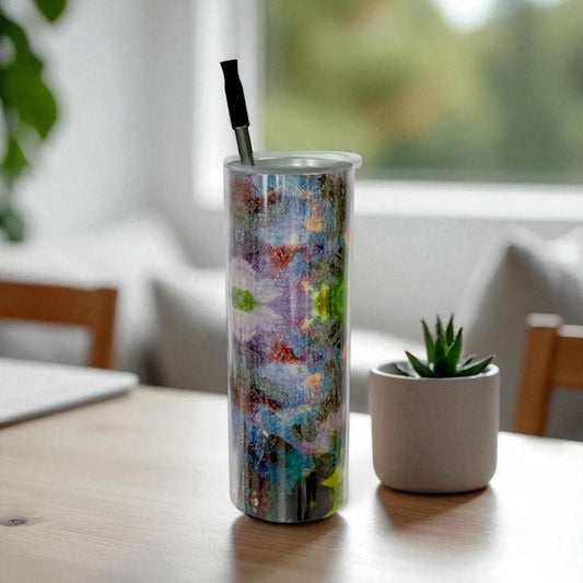 Lilac Waterlilies Water Bottle