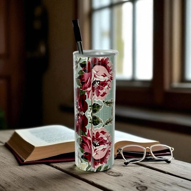 Seafoam Roses Water Bottle