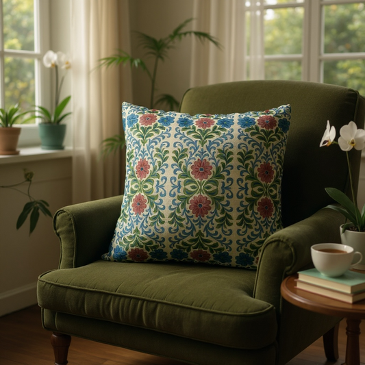 Jardin Provencale Blush 22 x 22 Pillow Cover