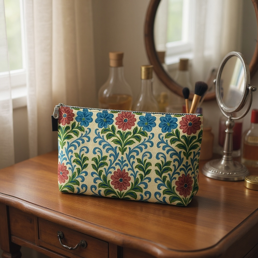Jardin Provencale Blush Makeup Bag