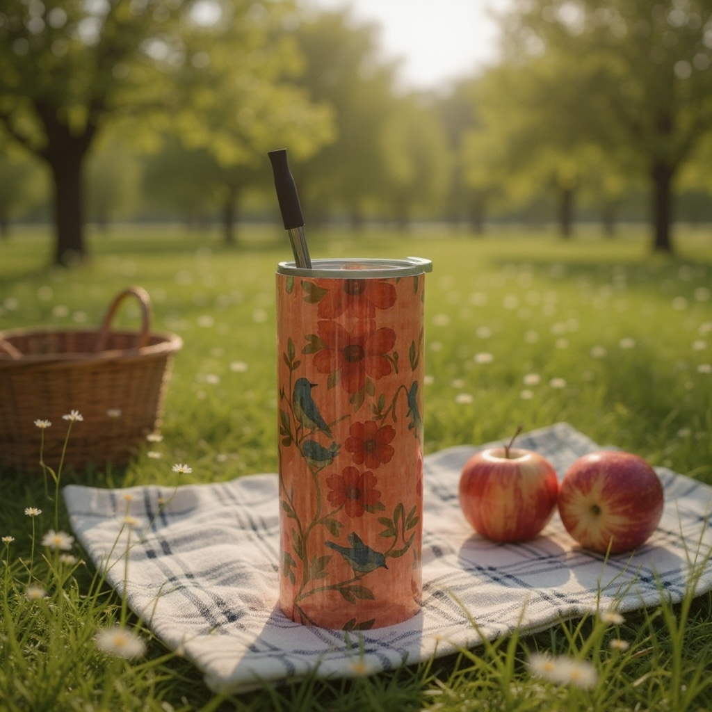 Songbird Bloom Terracotta Water Bottle